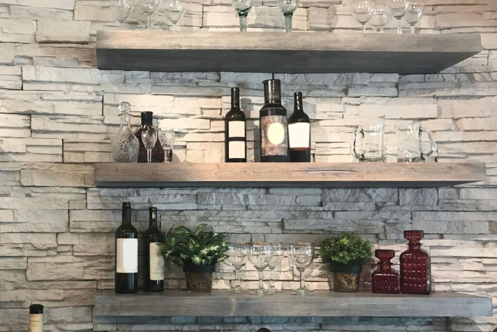 Do I Install Floating Shelves Before Or After Backsplash? Glamorous Place