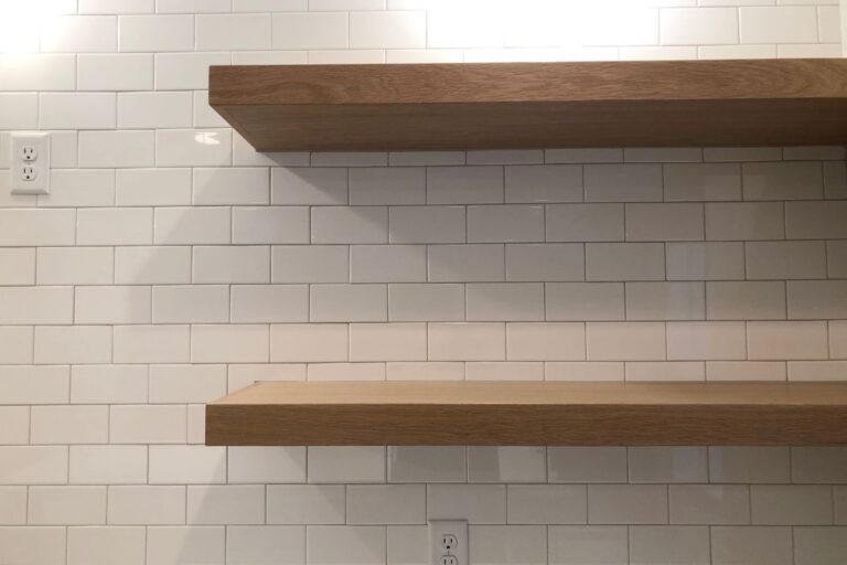 Do I Install Floating Shelves Before Or After Backsplash? Glamorous Place