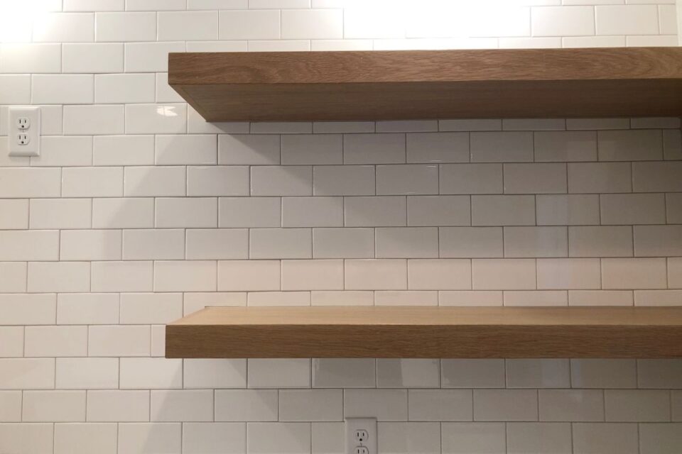 Do I Install Floating Shelves Before Or After Backsplash? Glamorous Place