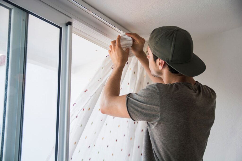 How To Hang Double Curtains Without A Double Rod