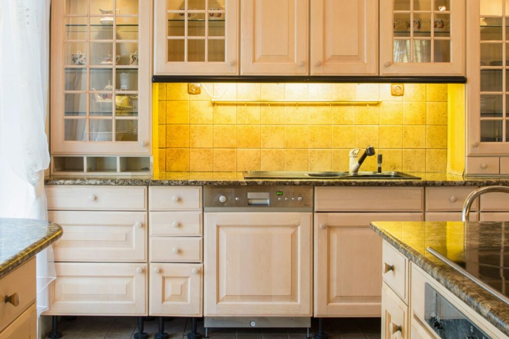 What Color With Black Granite Countertops Glamorous Place