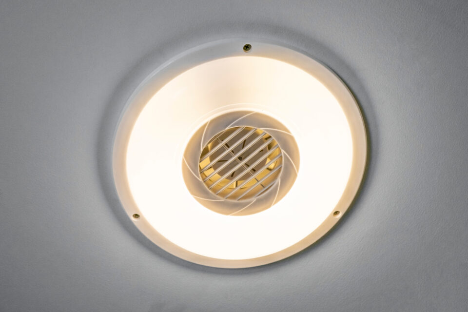 Bathroom Exhaust Fan with Light Directly Above Shower A Possibility