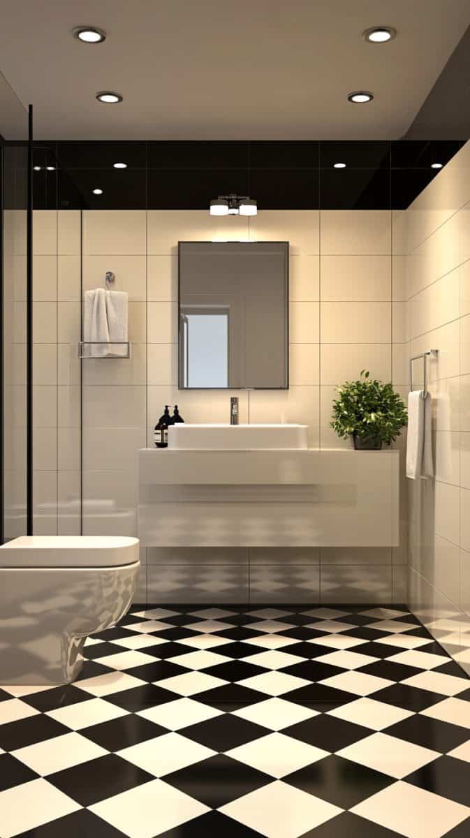 24 Black and White Bathroom Elegance - Glamorous Place