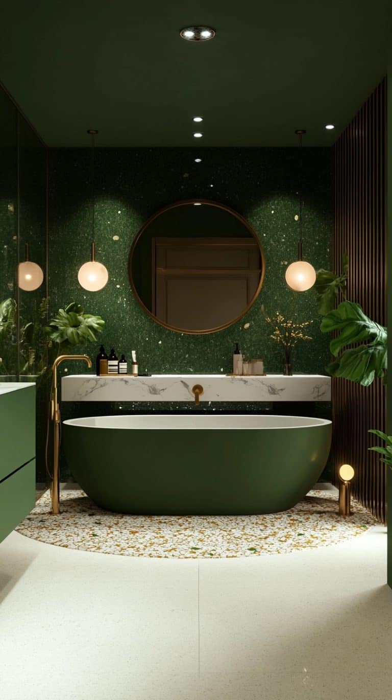 47 Green Bathroom Design Exploring Shades of Green Glamorous Place