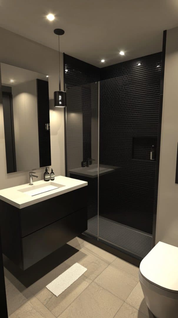 48 Color Accents with Black Bathrooms Glamorous Place