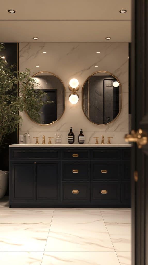 40 Navy Blue Bathroom Aesthetics and Accessories - Glamorous Place