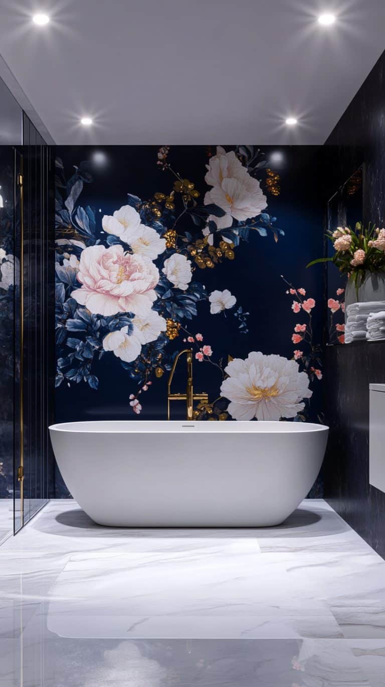 40 Navy Blue Bathroom Aesthetics and Accessories - Glamorous Place