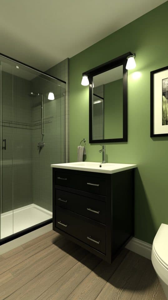 23 Green Bathroom Accents: Fixtures and Accessories - Glamorous Place