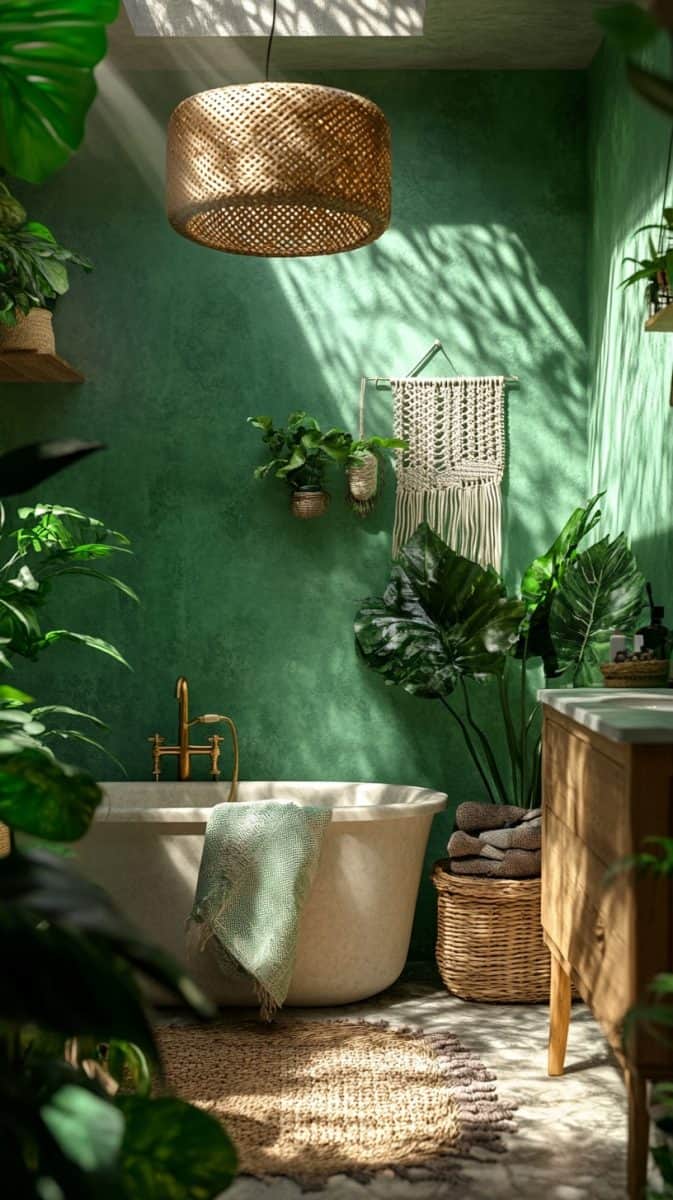 32 Green Bathroom Ideas Showcasing Unique Styles Glamorous Place