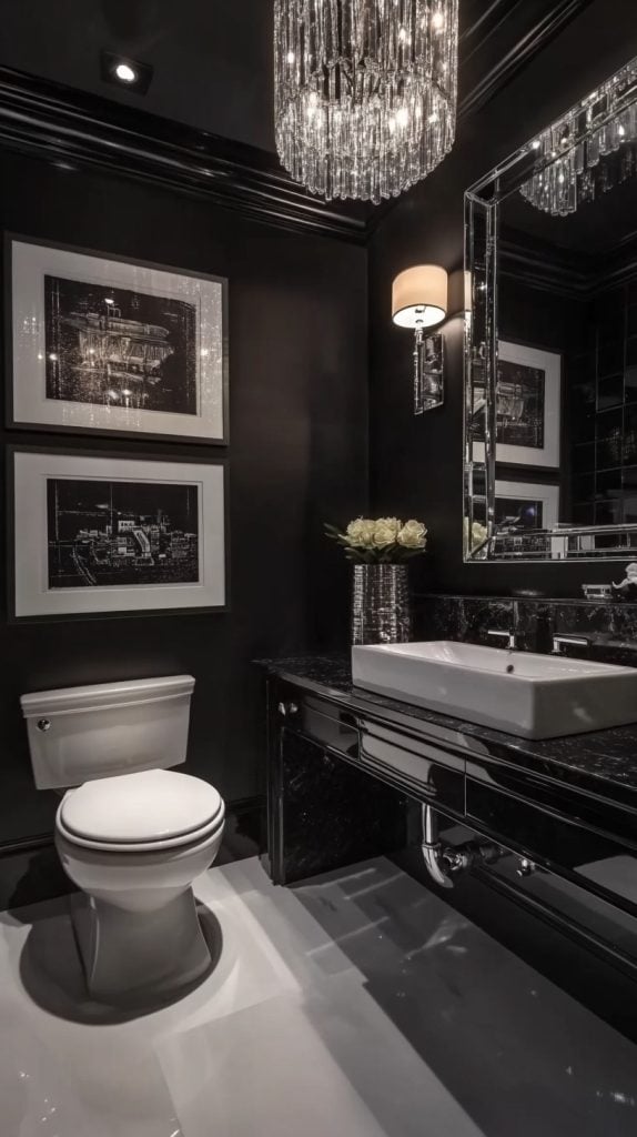 24 Black and White Bathroom Elegance - Glamorous Place