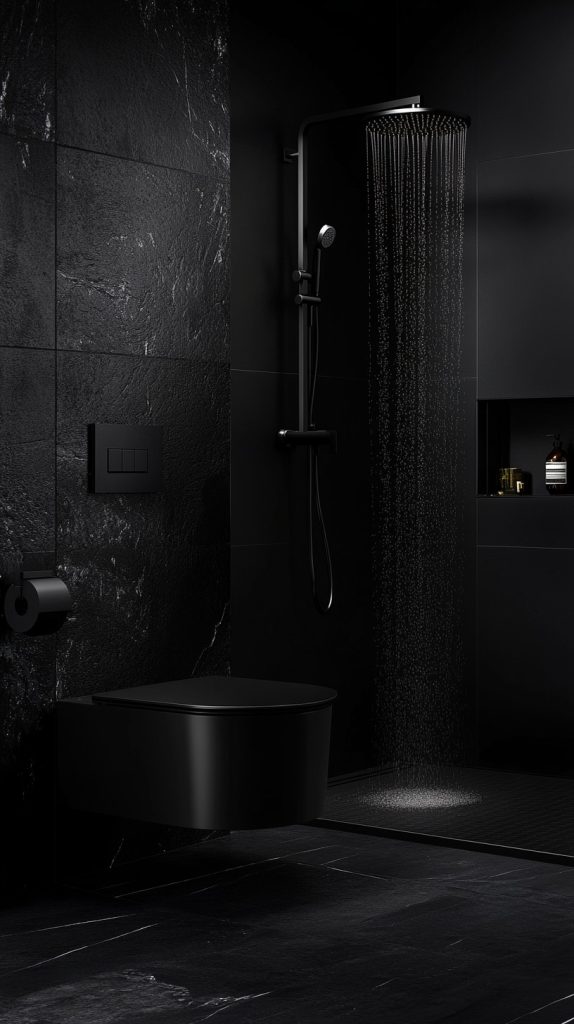 19 Modern Black Bathroom Aesthetics - Glamorous Place
