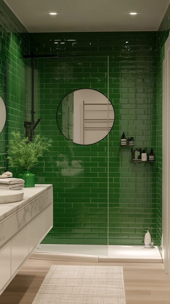 Photo inspiration: Fresh Look at 23 Green Bathroom Accents Fixtures And Accessories