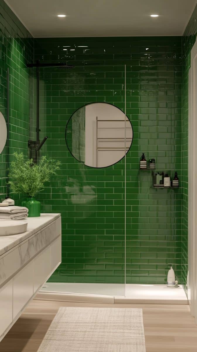 23 Green Bathroom Accents: Fixtures and Accessories - Glamorous Place