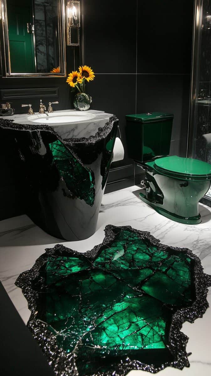 24 Black and White Bathroom Elegance - Glamorous Place
