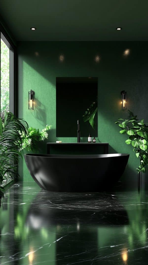29 Green Bathroom Themes and Complementary Colors - Glamorous Place