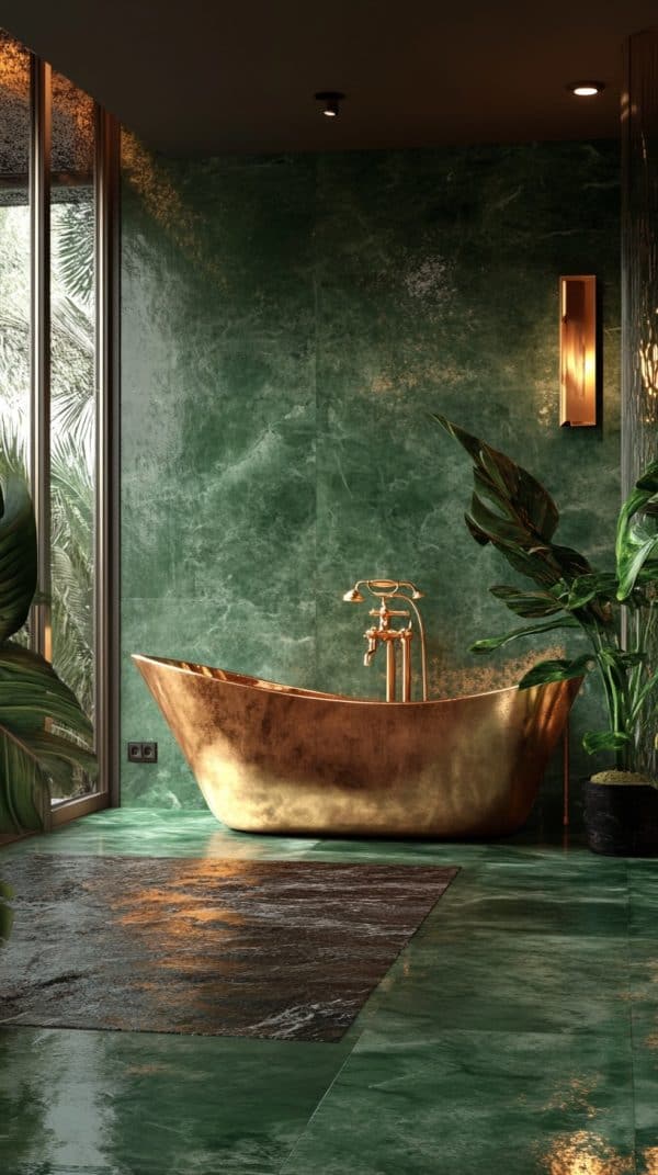 28 Green Bathroom Designs Blending Modern and Vintage Styles
