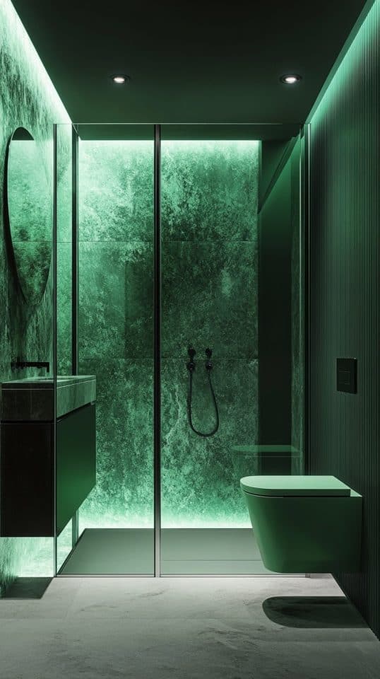 23 Green Bathroom Accents: Fixtures and Accessories - Glamorous Place