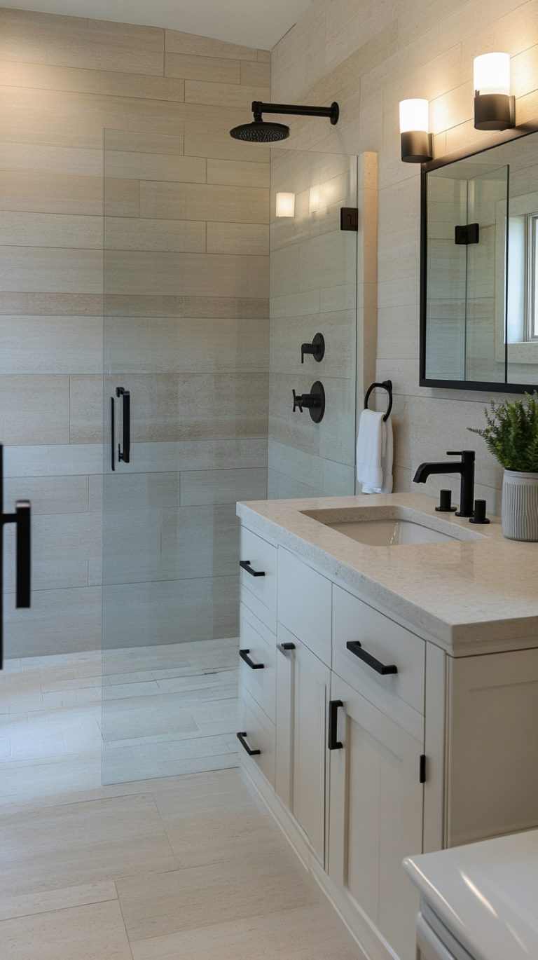26 Black Bathroom Design Features - Glamorous Place