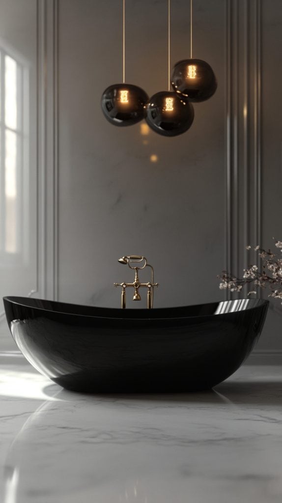 Timeless Elegance: 21 Stunning Black Bathroom Design Ideas - Glamorous ...