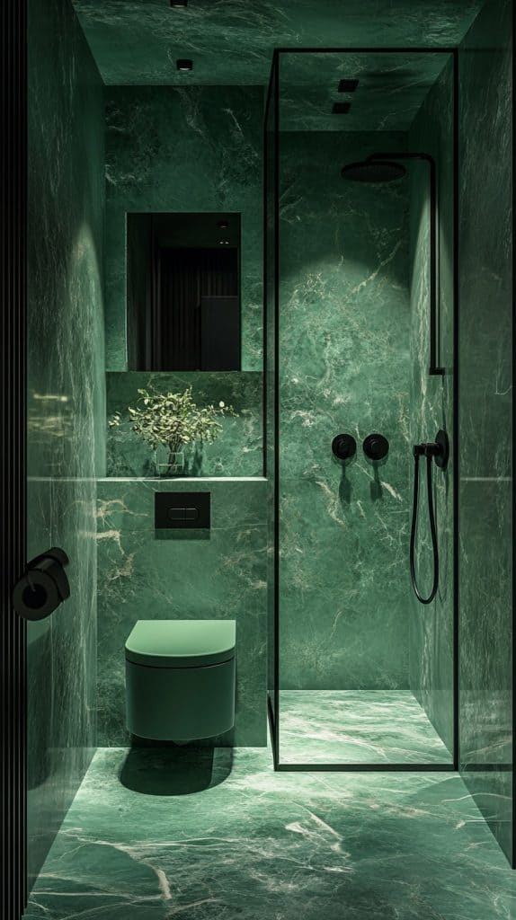 23 Green Bathroom Accents: Fixtures and Accessories - Glamorous Place