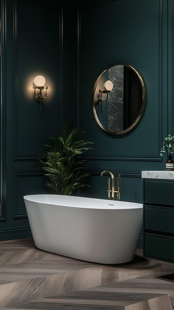28 Green Bathroom Designs Blending Modern and Vintage Styles