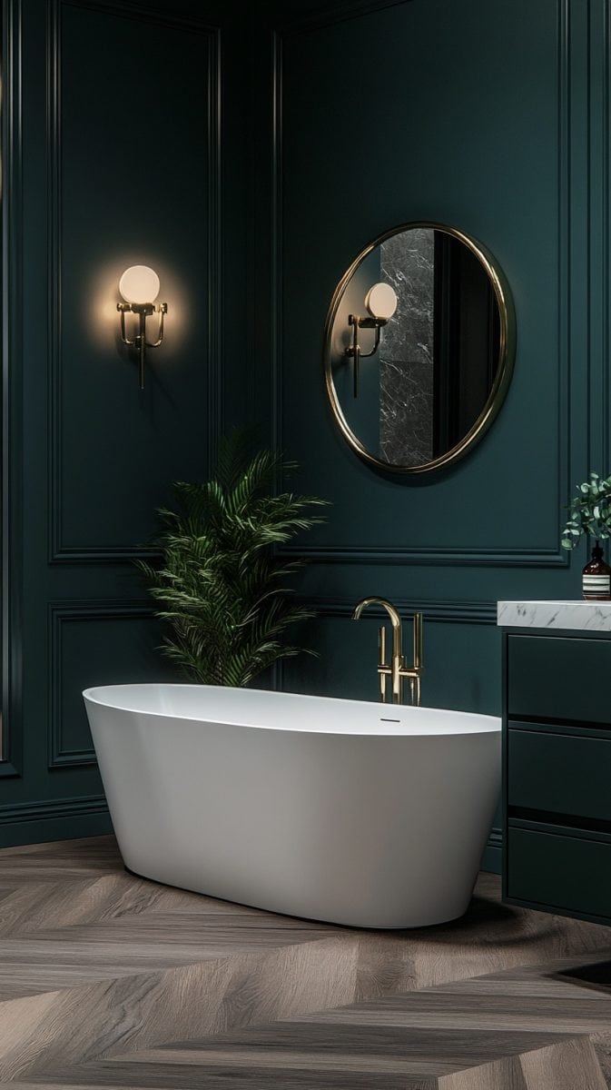 28 Green Bathroom Designs Blending Modern and Vintage Styles