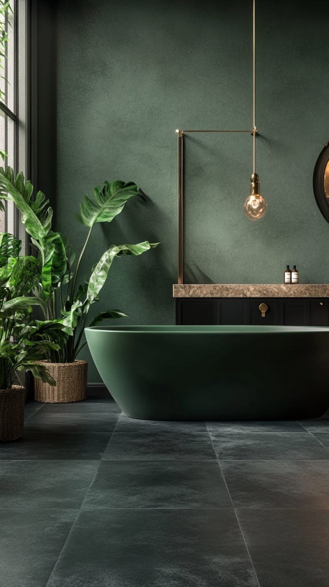29 Green Bathroom Themes and Complementary Colors - Glamorous Place