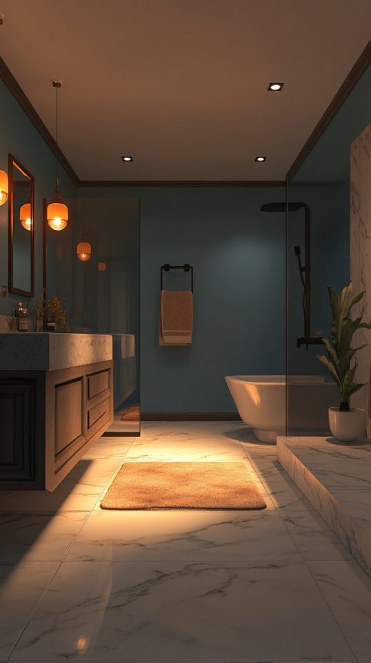 38 Light Blue Bathrooms - Glamorous Place