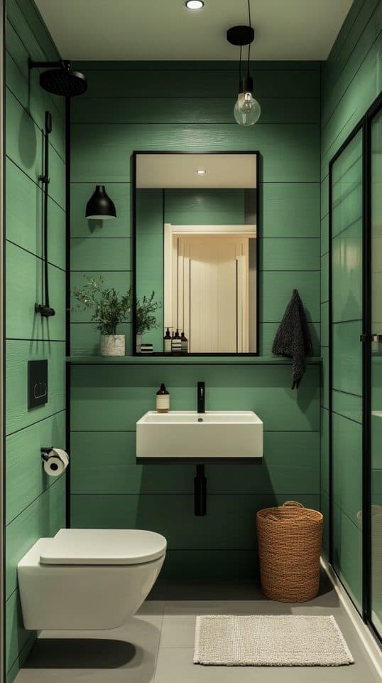 23 Green Bathroom Accents: Fixtures and Accessories - Glamorous Place