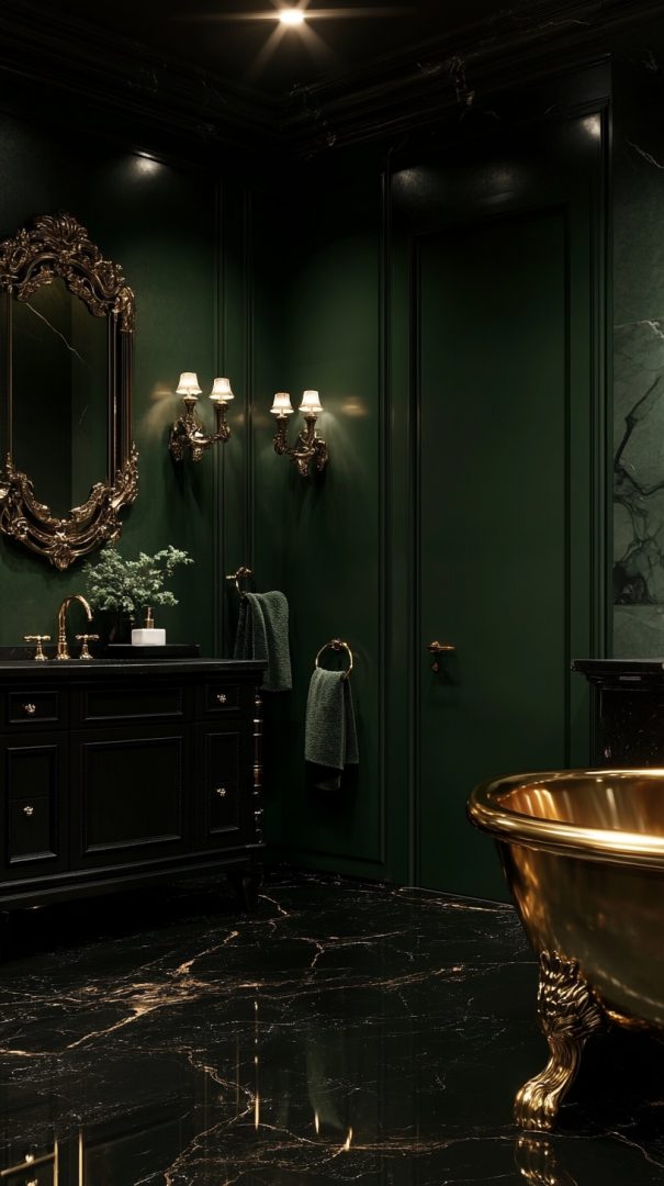 28 Green Bathroom Designs: Blending Modern and Vintage Styles ...