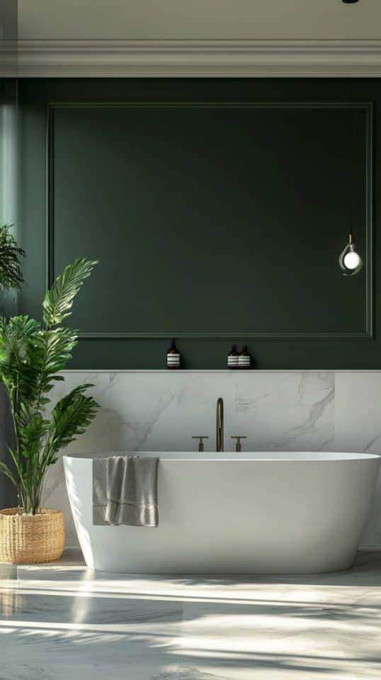28 Green Bathroom Designs: Blending Modern and Vintage Styles ...