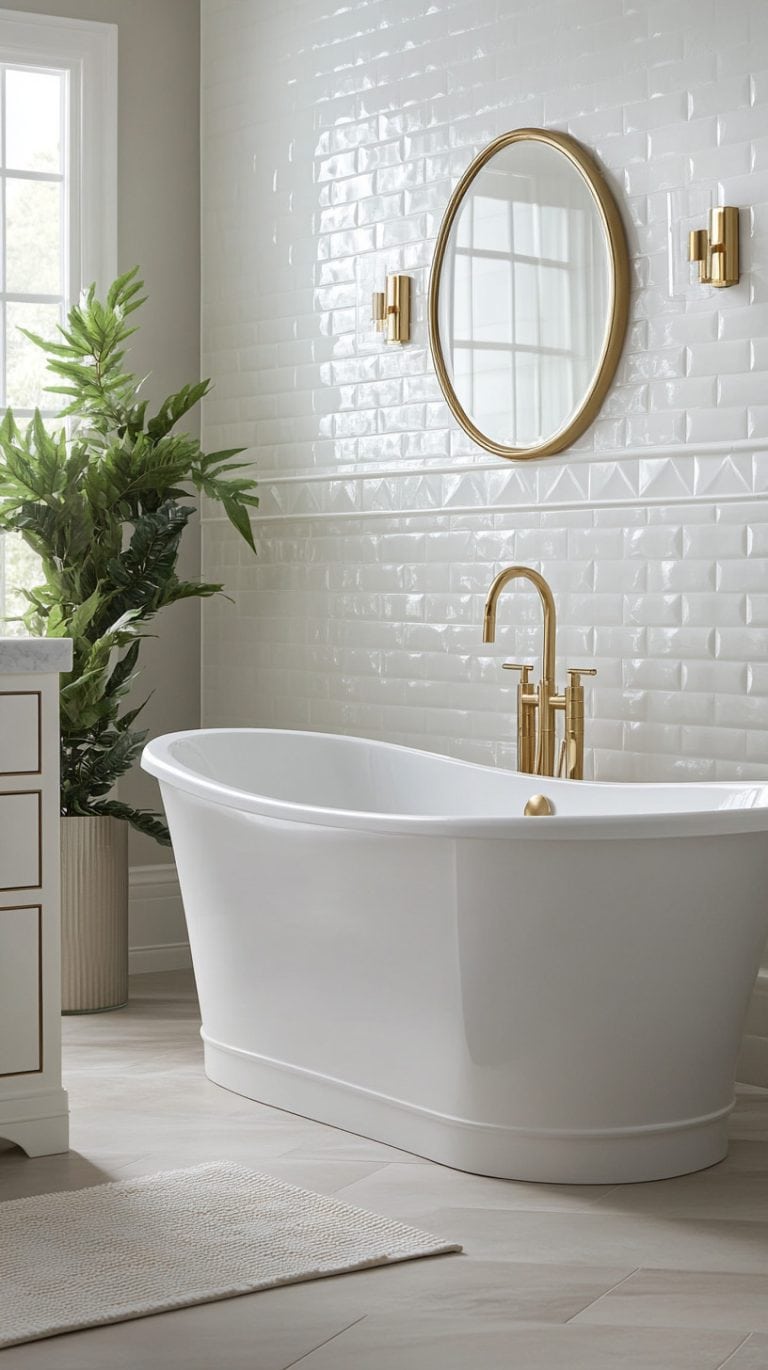 37 Modern Gold Bathroom Ideas: Fixtures, Lighting, and Hardware ...