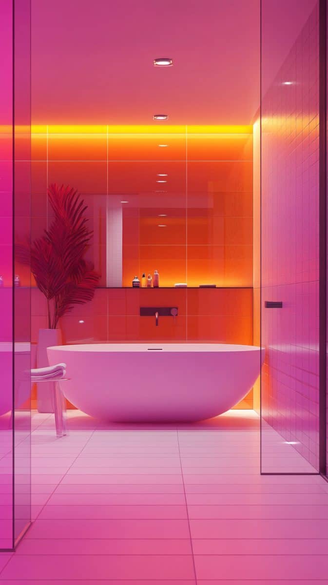 40 Stylish Orange Bathroom Ideas: From Retro to Modern Designs ...