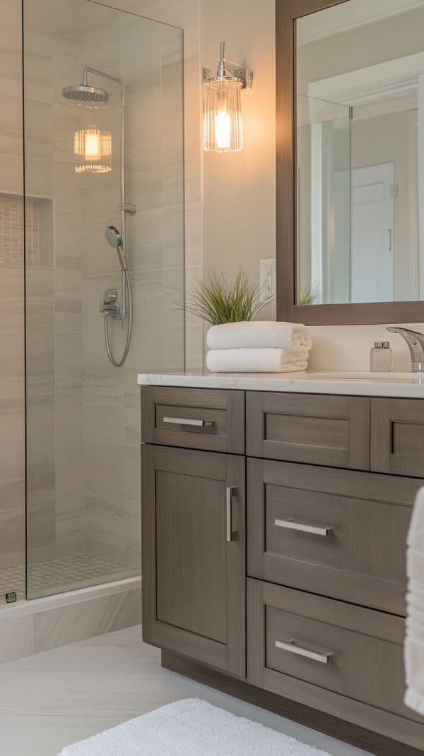 38 Small Bathrooms: Storage and Cabinets Ideas - Glamorous Place