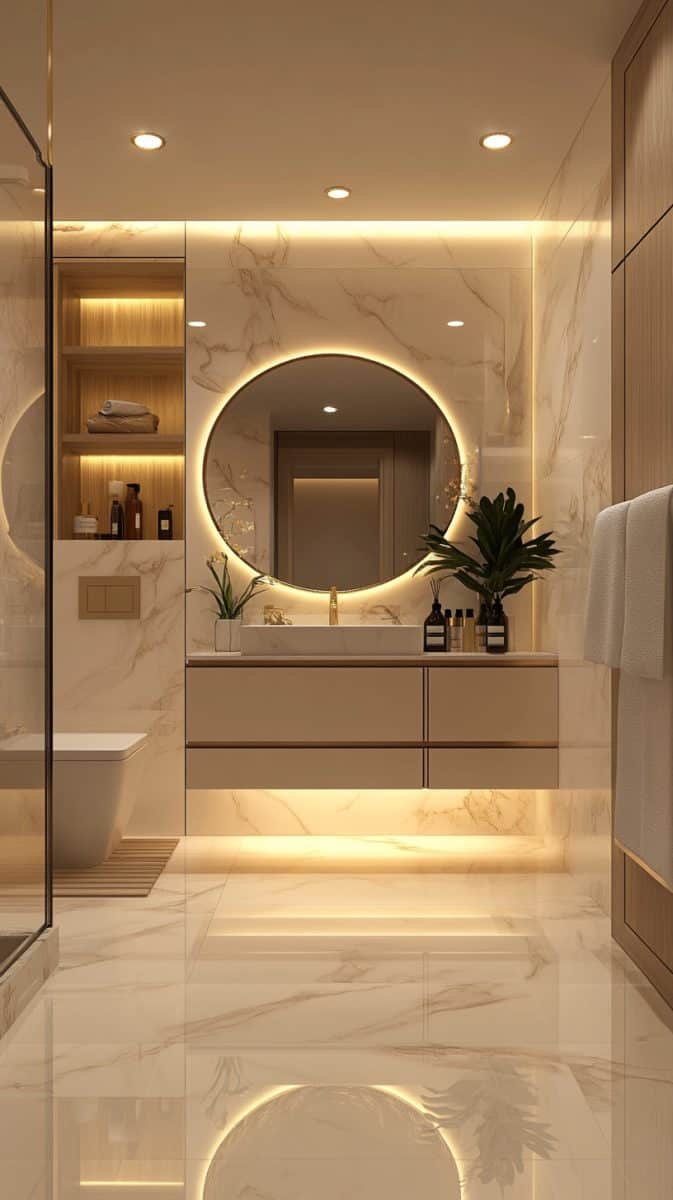 28 Elegant Cream Bathroom Ideas for Every Style Glamorous Place