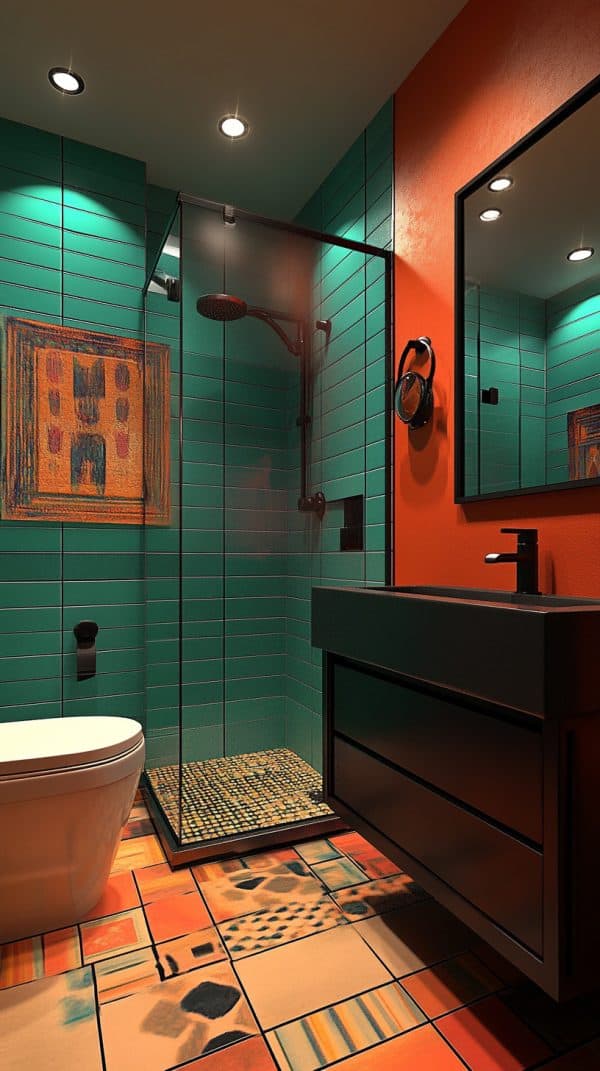 46 Small Bathroom Inspirations - Glamorous Place