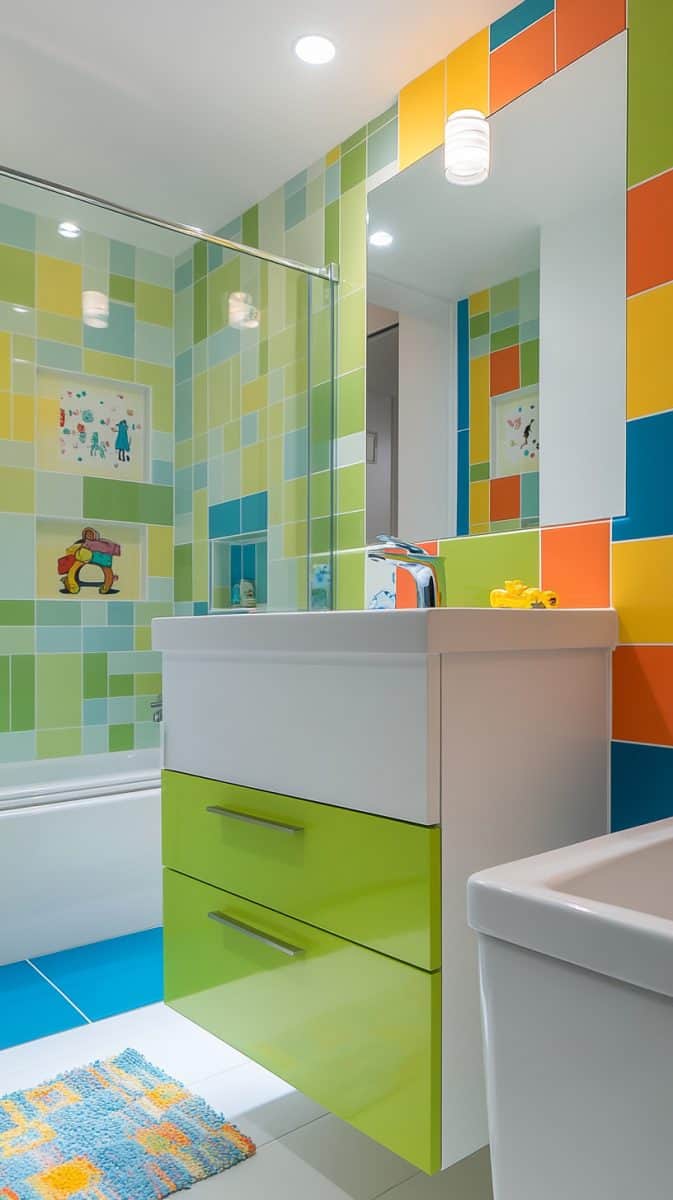 56 Modern Kids Bathroom Inspiration: Stylish and Functional Spaces ...