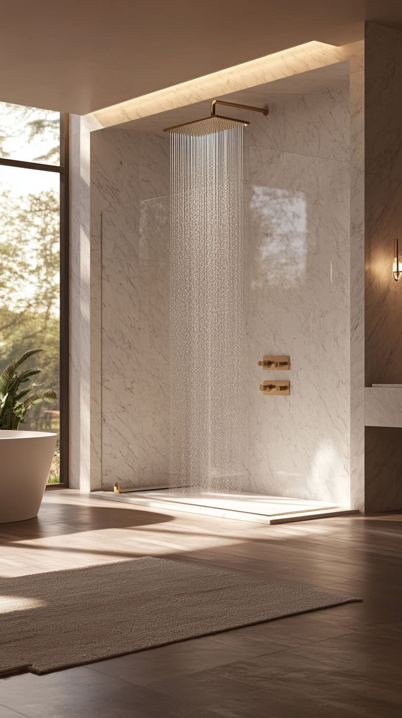Elegant modern luxury bathroom