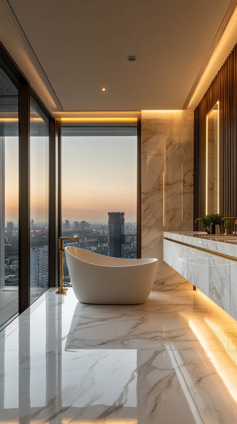 Luxury master bathroom