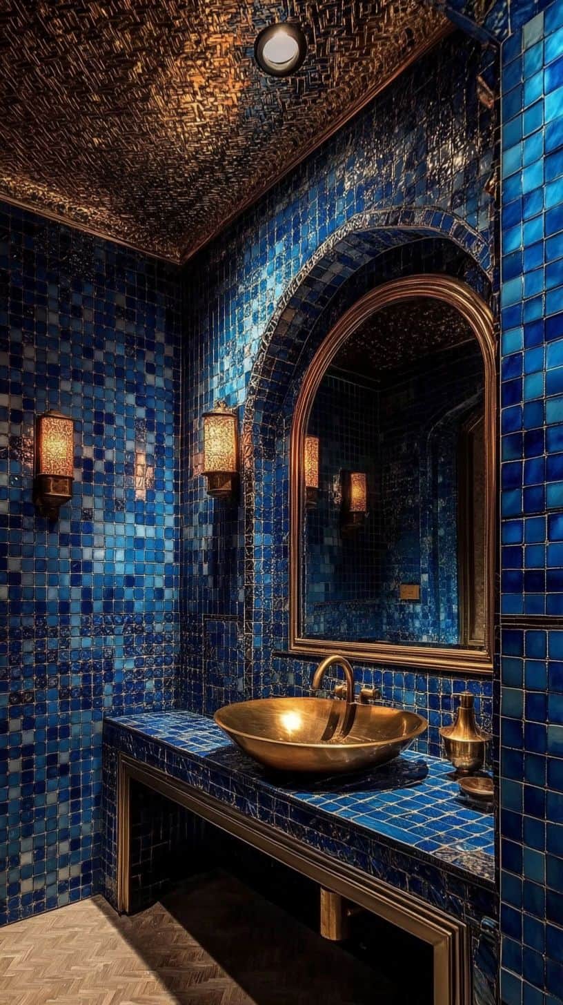 Moroccan bathroom with sink