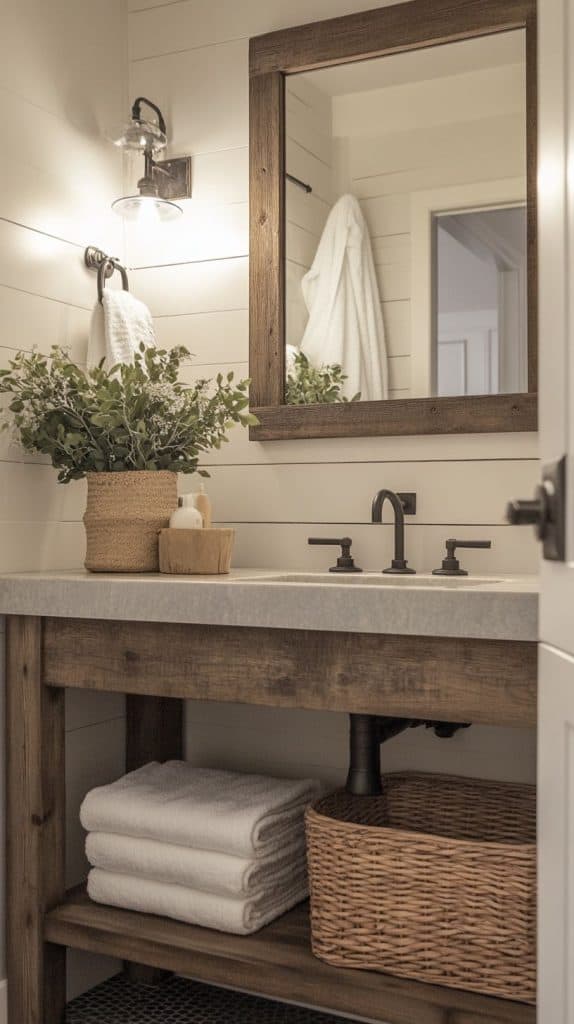 36 Rustic Bathroom Designs: Cozy Farmhouse & Country Styles - Glamorous ...