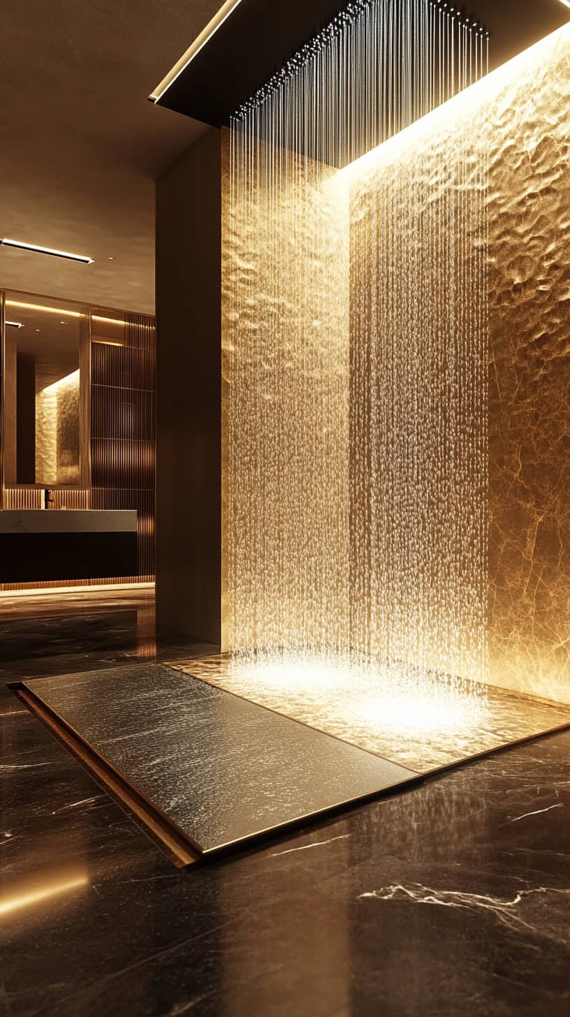 Modern luxury bathroom with shower