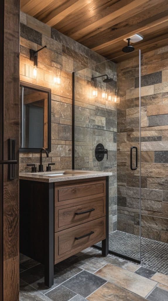 36 Rustic Bathroom Designs: Cozy Farmhouse & Country Styles