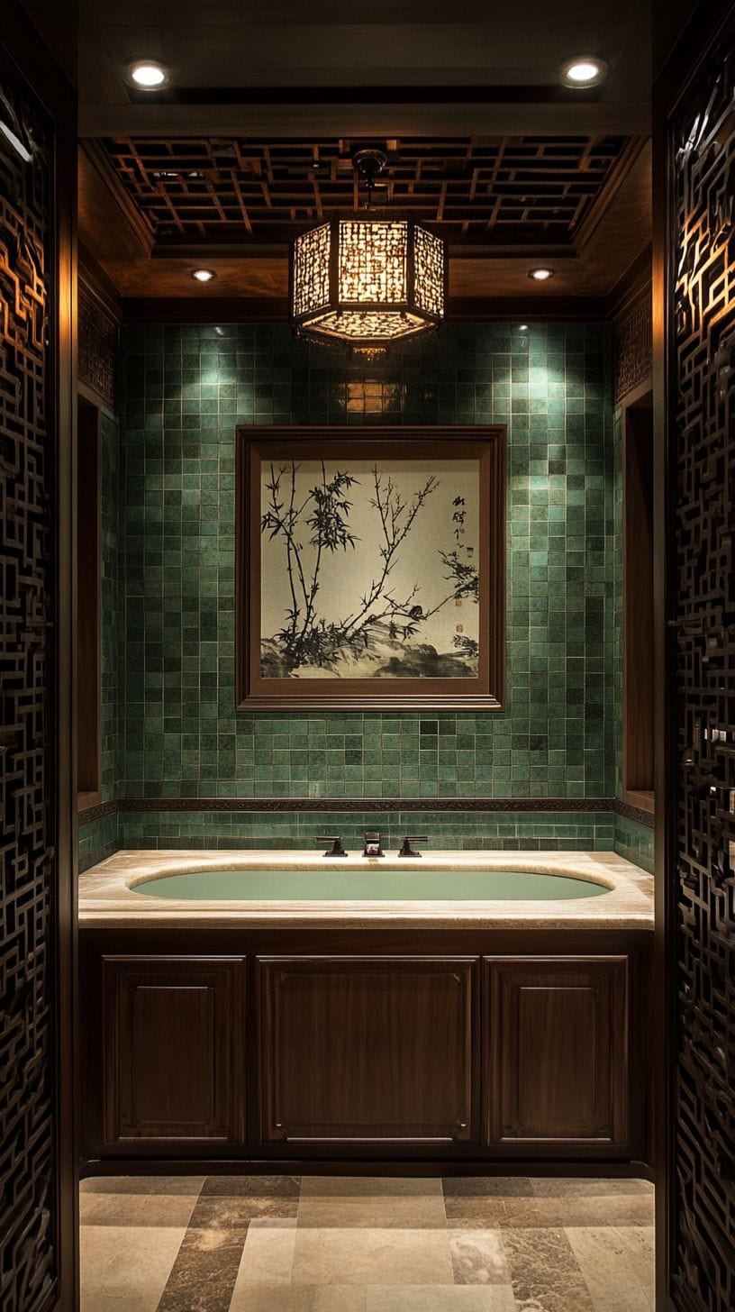 Traditional chinese bathroom