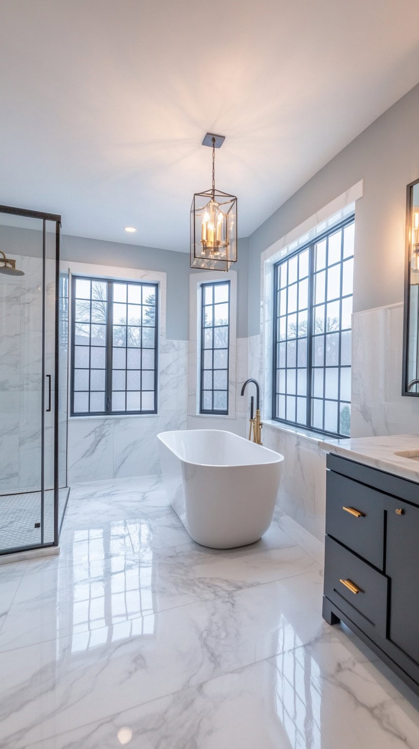 White marble bathroom