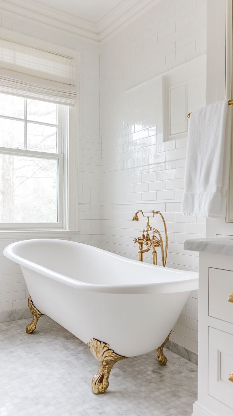 White traditional bathroom