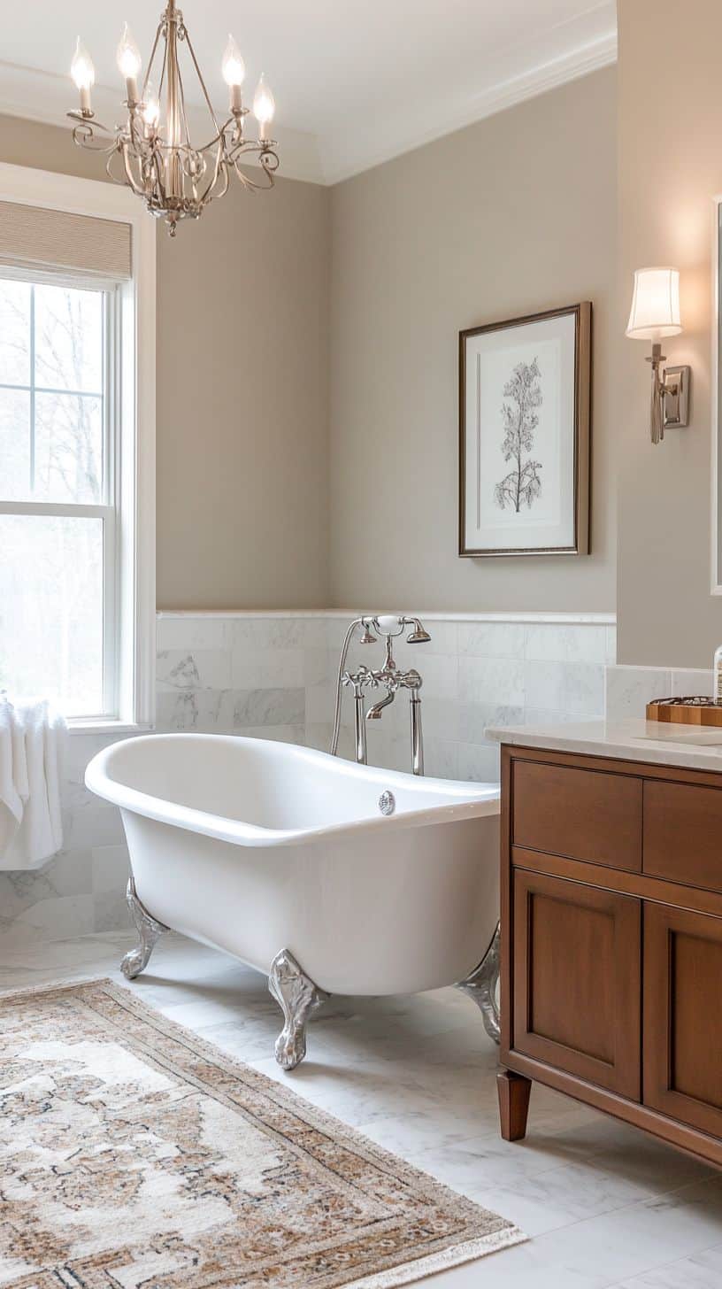Traditional primary bathroom