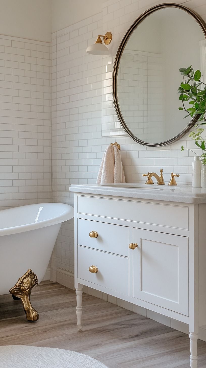 Traditional small bathroom