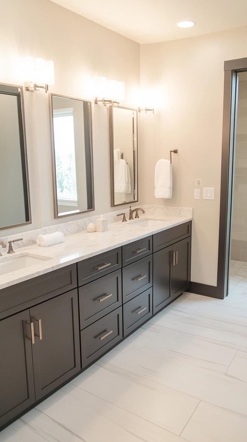 Bathroom with marble sink
