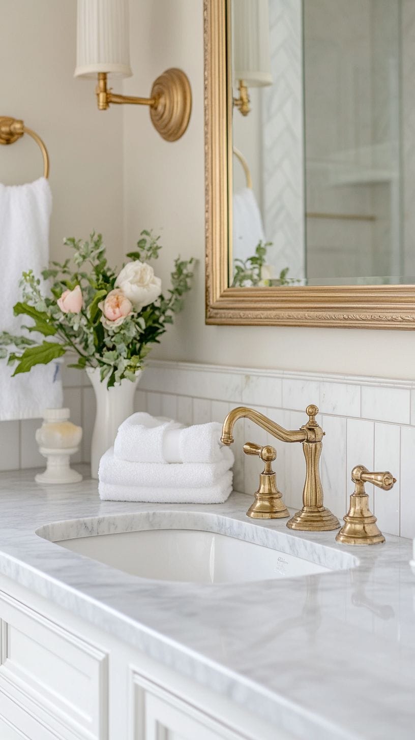 Traditional bathroom with sink